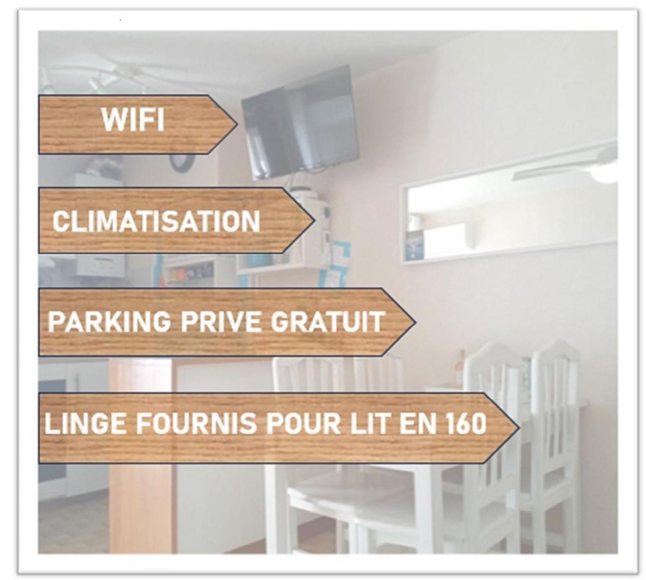Mes Vacances A La Mer Studio 4 Pers, Parking Prive, Wifi, Linges Fournis, Climatisation Λα Γκραντ-Μοτ Εξωτερικό φωτογραφία